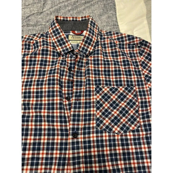 BOSTON TRADERS -MENS PLAID BUTTON DOWN SIZE SMALL - PERFECT CONDITION - Picture 2 of 7